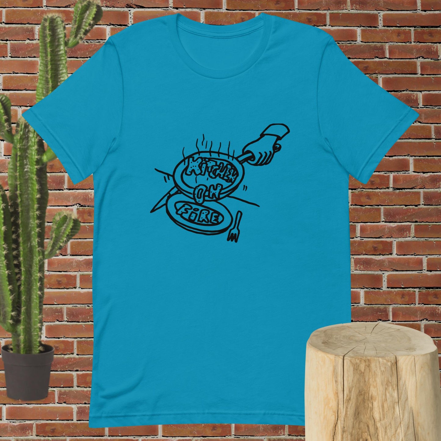 Sliding Pan to the Kitchen on Fire Unisex T-shirt - Kitchen on Fire STORE