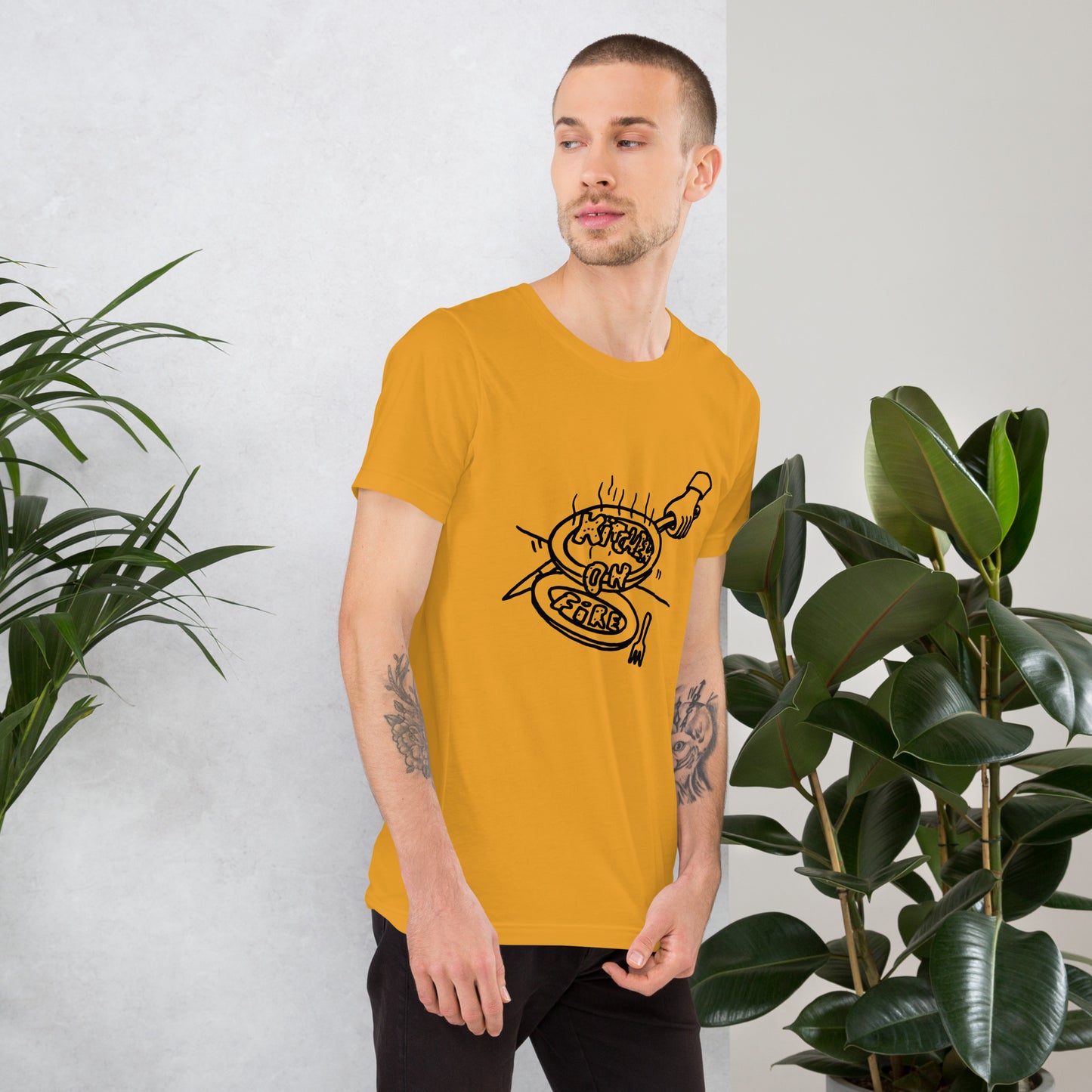 Kitchen on Fire Unisex T-shirt by Kof Pot – Perfect for Food Lovers & Cooking Enthusiasts - Kitchen on Fire STORE