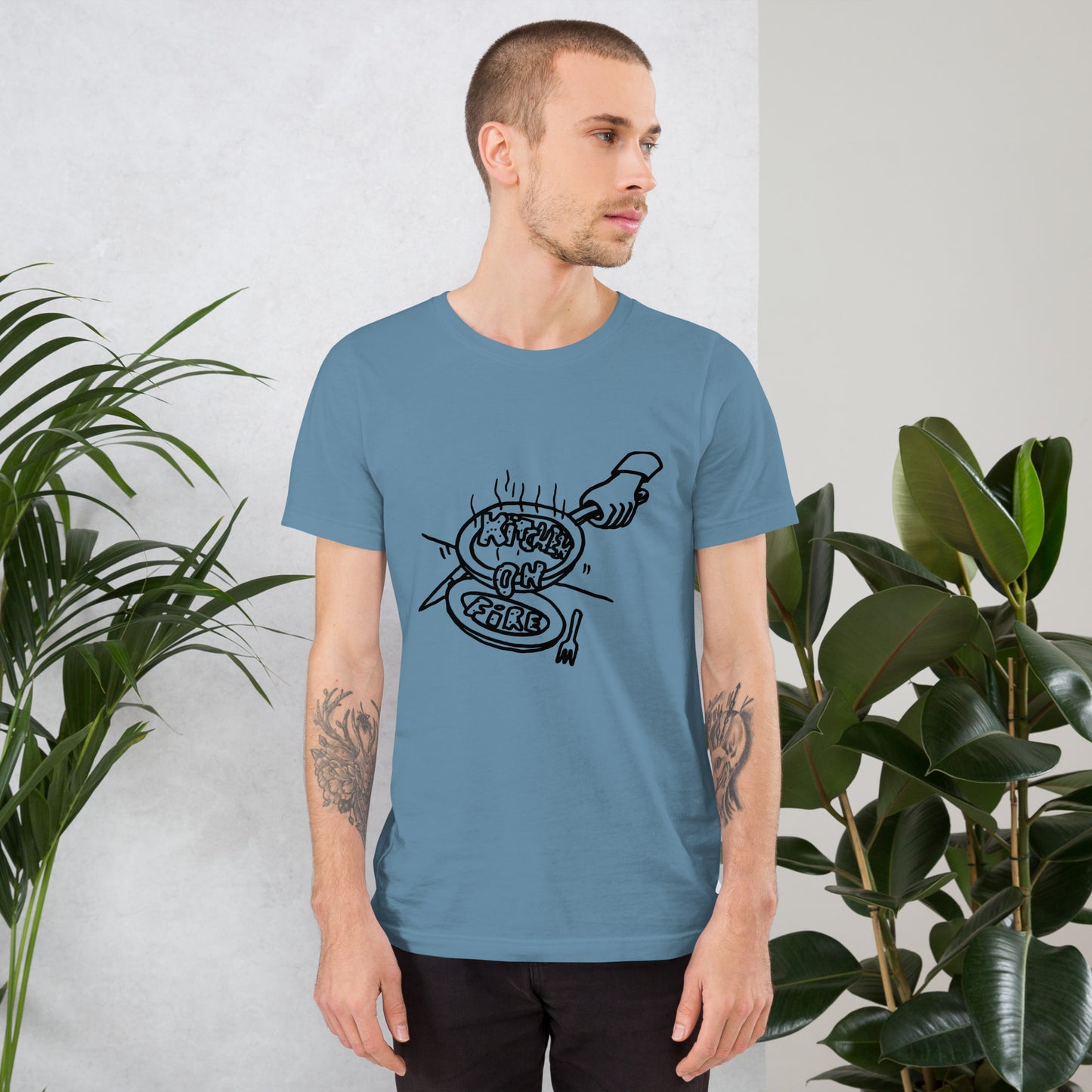 Kitchen on Fire Unisex T-shirt by Kof Pot – Perfect for Food Lovers & Cooking Enthusiasts - Kitchen on Fire STORE