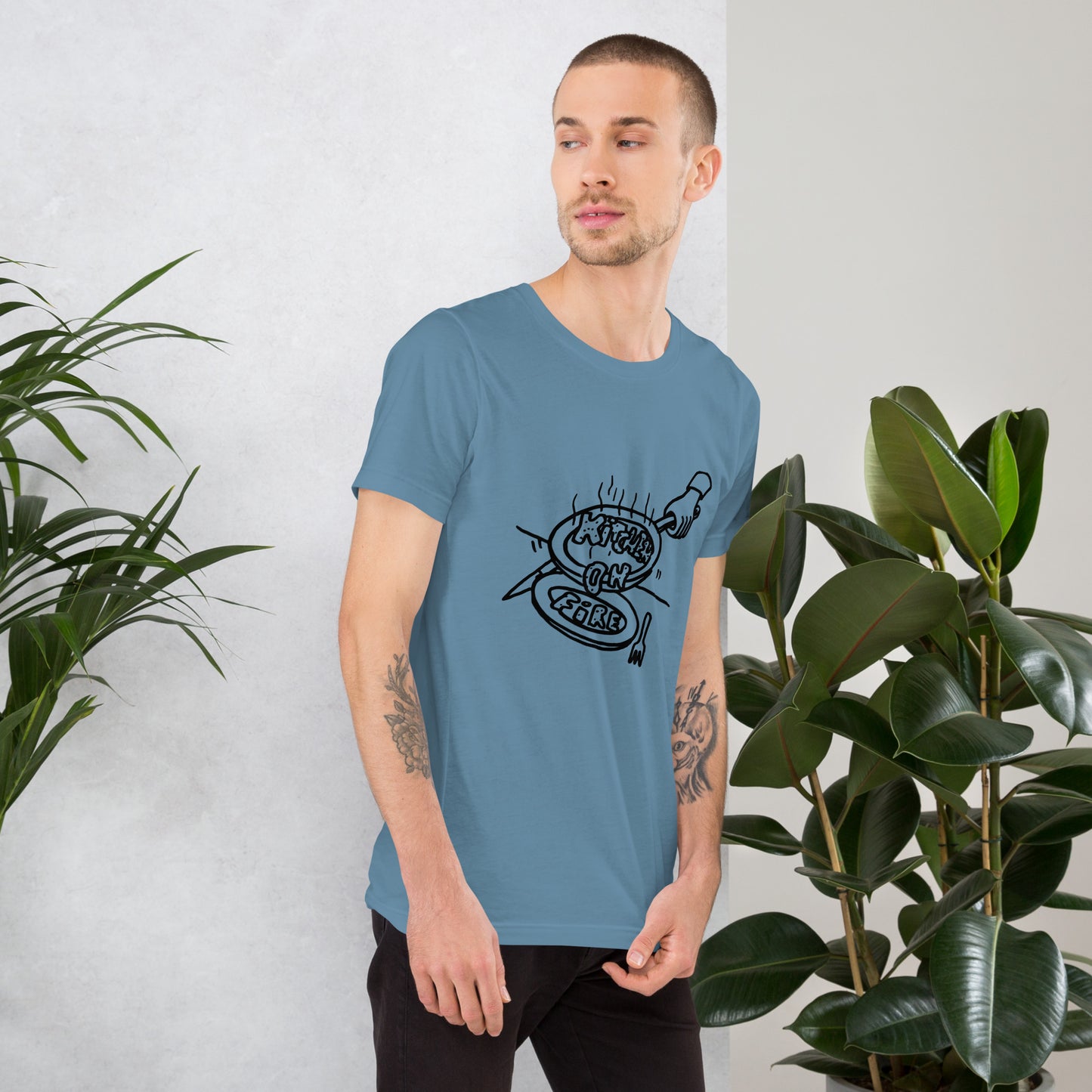 Kitchen on Fire Unisex T-shirt by Kof Pot – Perfect for Food Lovers & Cooking Enthusiasts - Kitchen on Fire STORE