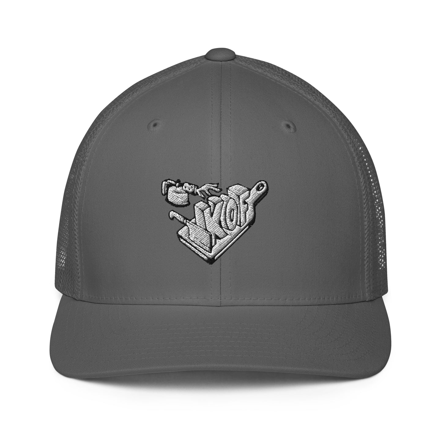 Closed-Back KOF Trucker Cap – Fire Up Your Style with Kitchen on Fire Gear - Kitchen on Fire STORE