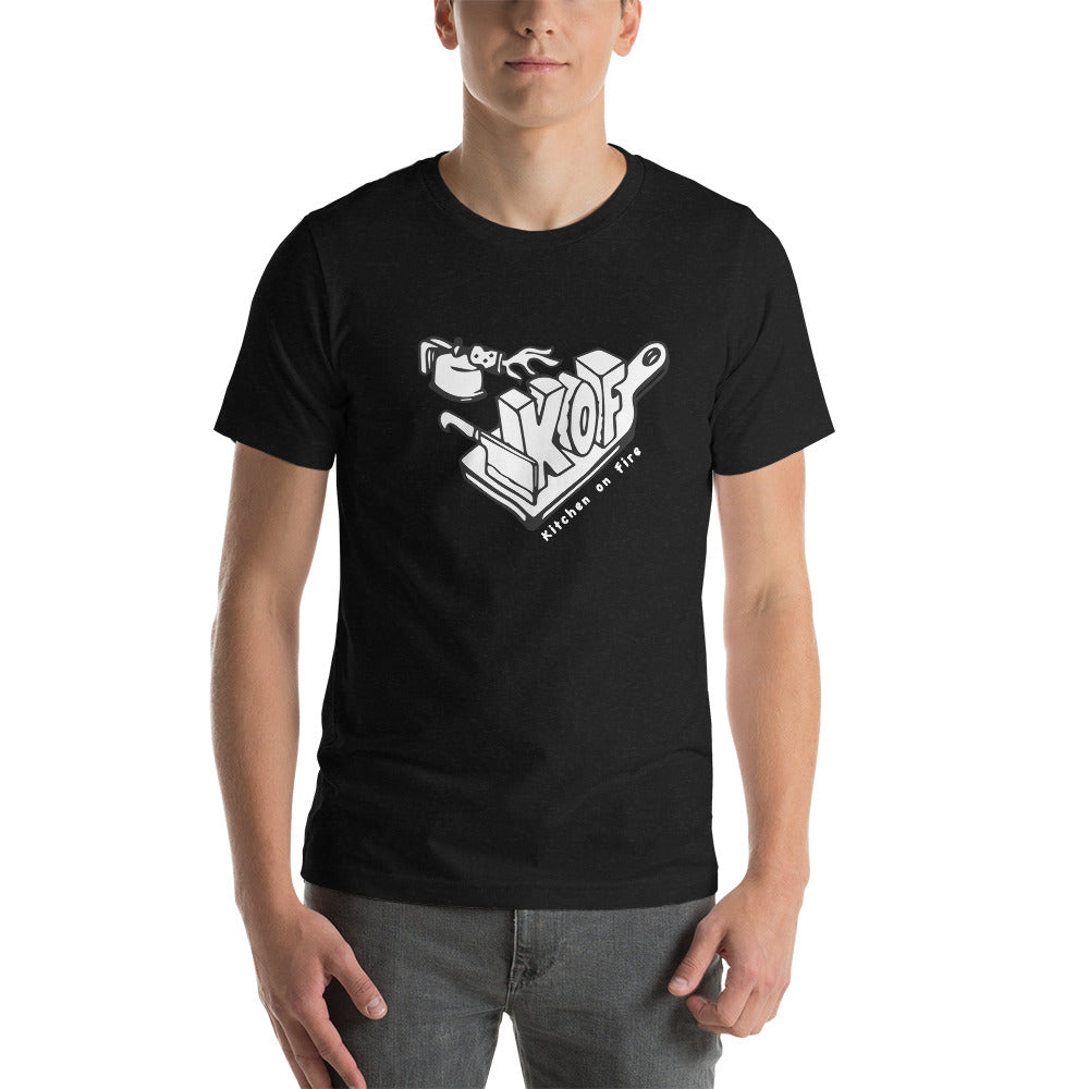 Fun Design Bold & Vibrant Graphic Unisex T-Shirt - Kitchen on Fire STORE