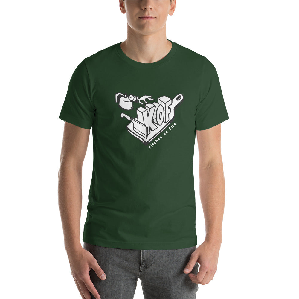Fun Design Bold & Vibrant Graphic Unisex T-Shirt - Kitchen on Fire STORE
