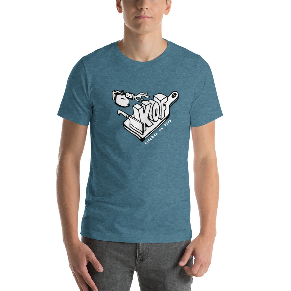 Fun Design Bold & Vibrant Graphic Unisex T-Shirt - Kitchen on Fire STORE