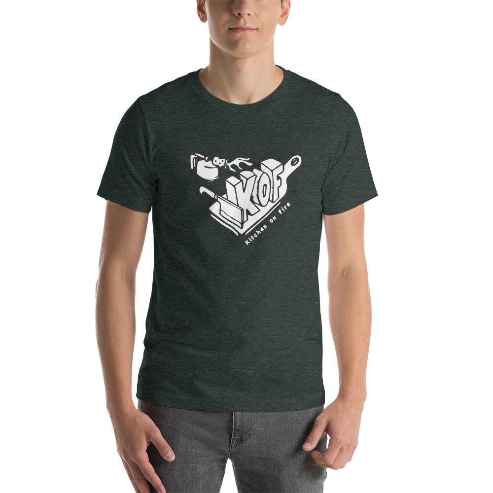 Fun Design Bold & Vibrant Graphic Unisex T-Shirt - Kitchen on Fire STORE