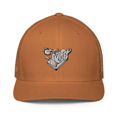 Closed-Back KOF Trucker Cap – Fire Up Your Style with Kitchen on Fire Gear - Kitchen on Fire STORE