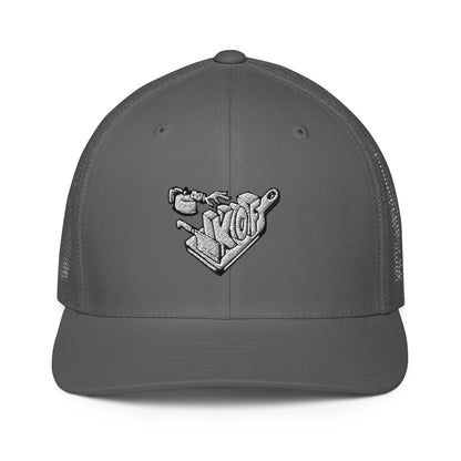 Closed-Back KOF Trucker Cap – Fire Up Your Style with Kitchen on Fire Gear - Kitchen on Fire STORE
