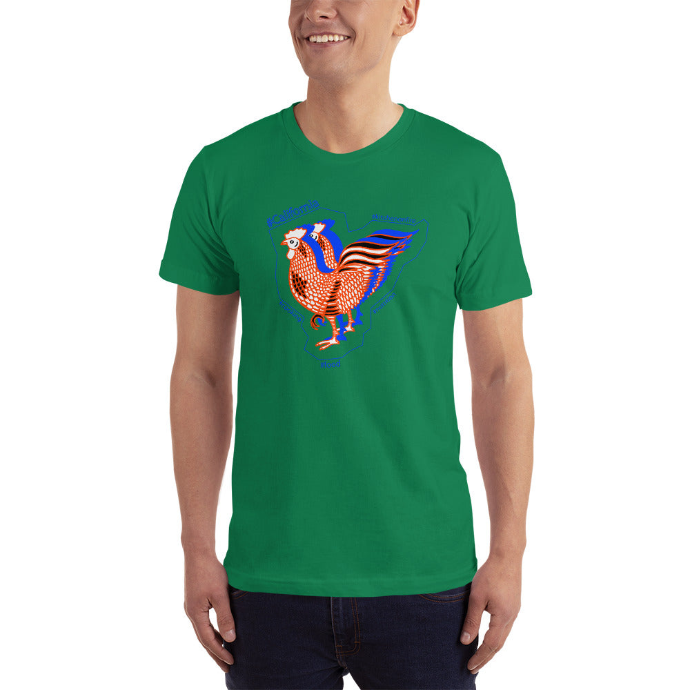 Multiple Color Roosters Modern Design # kitchen on fire T-Shirt