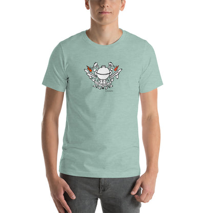 Fire Up the Grill: Lords of Barbecue Short-Sleeve Unisex T-Shirt for BBQ Lovers. - Kitchen on Fire STORE