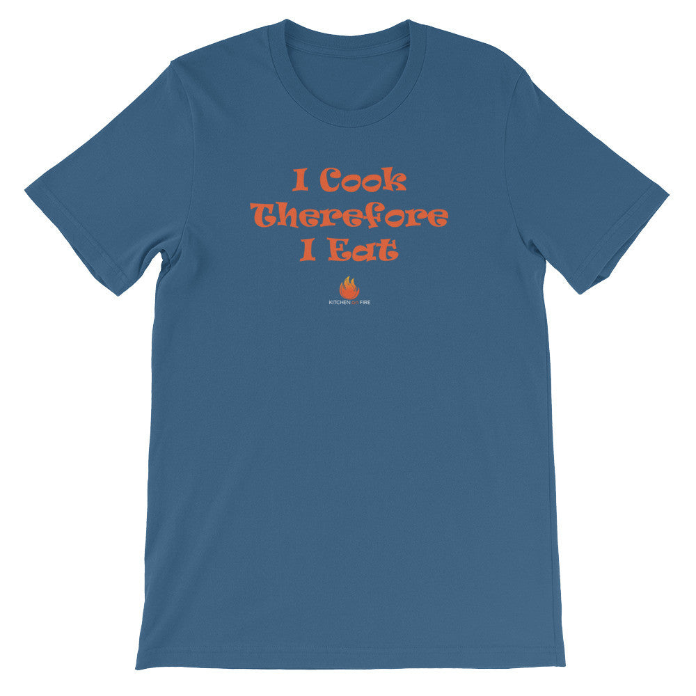 I Cook Therefore I Eat, Unisex short sleeve t-shirt