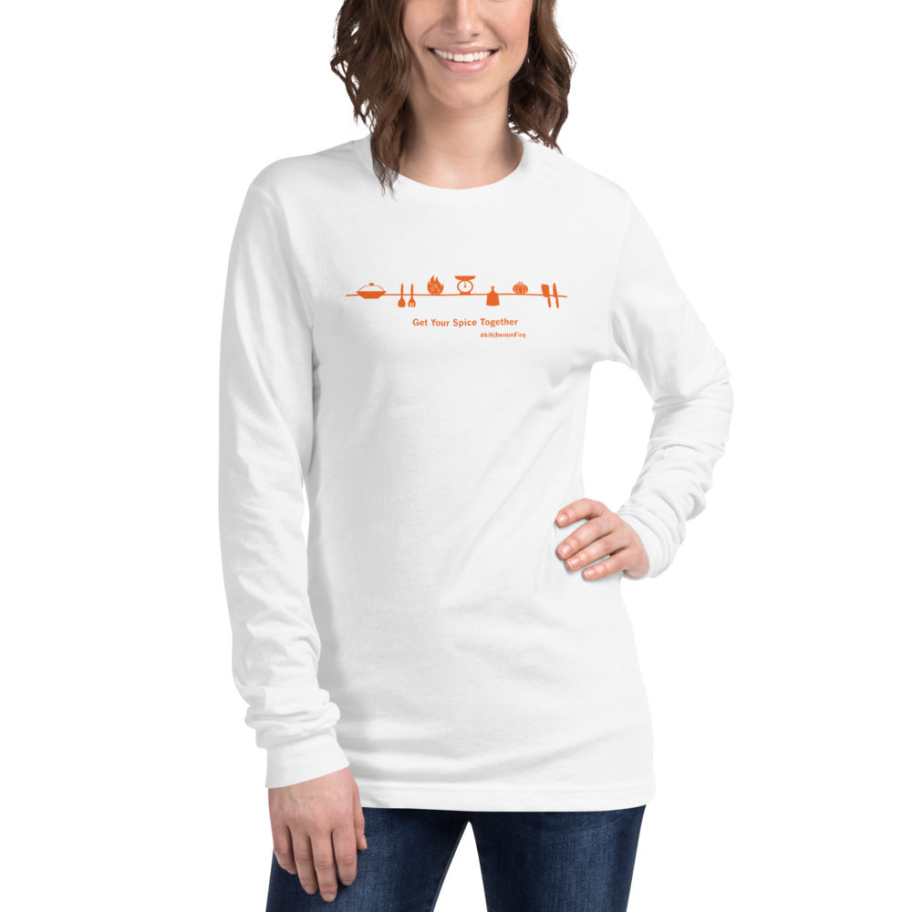 Get Your Spice Together  #Kitchen on fire Unisex Long Sleeve Tee