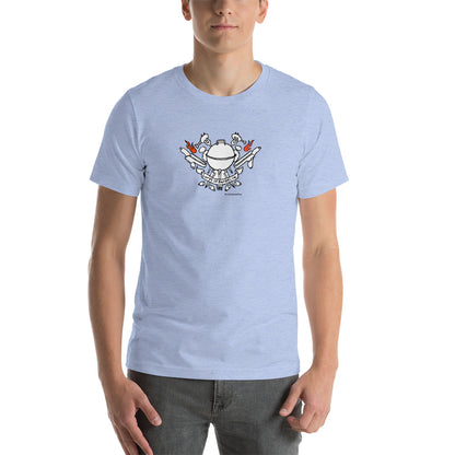 Fire Up the Grill: Lords of Barbecue Short-Sleeve Unisex T-Shirt for BBQ Lovers. - Kitchen on Fire STORE