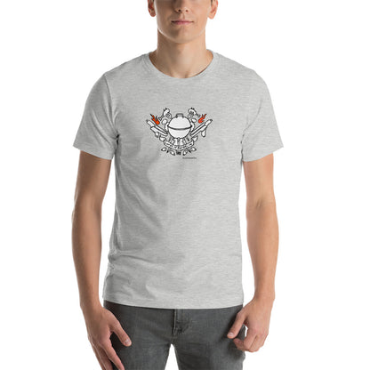 Fire Up the Grill: Lords of Barbecue Short-Sleeve Unisex T-Shirt for BBQ Lovers. - Kitchen on Fire STORE