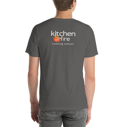 Health is the New Orange Kitchen on Fire Unisex T-shirt – Bold & Motivational Graphic Tee - Kitchen on Fire STORE