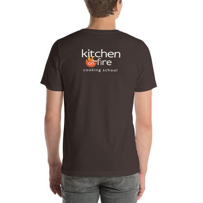 Health is the New Orange Kitchen on Fire Unisex T-shirt – Bold & Motivational Graphic Tee - Kitchen on Fire STORE