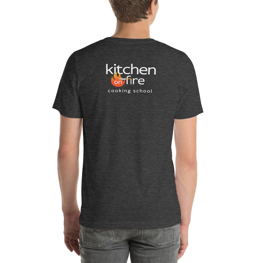 Health is the new orange Kitchen on Fire Unisex t-shirt
