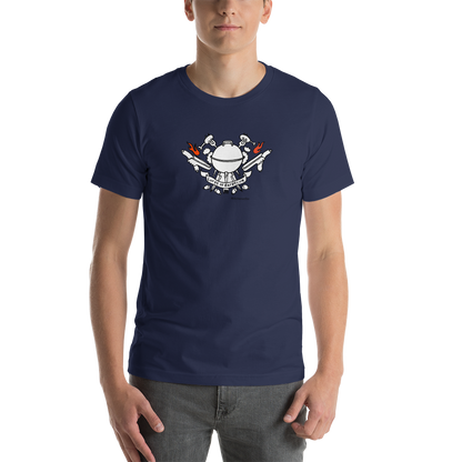 Fire Up the Grill: Lords of Barbecue Short-Sleeve Unisex T-Shirt for BBQ Lovers. - Kitchen on Fire STORE