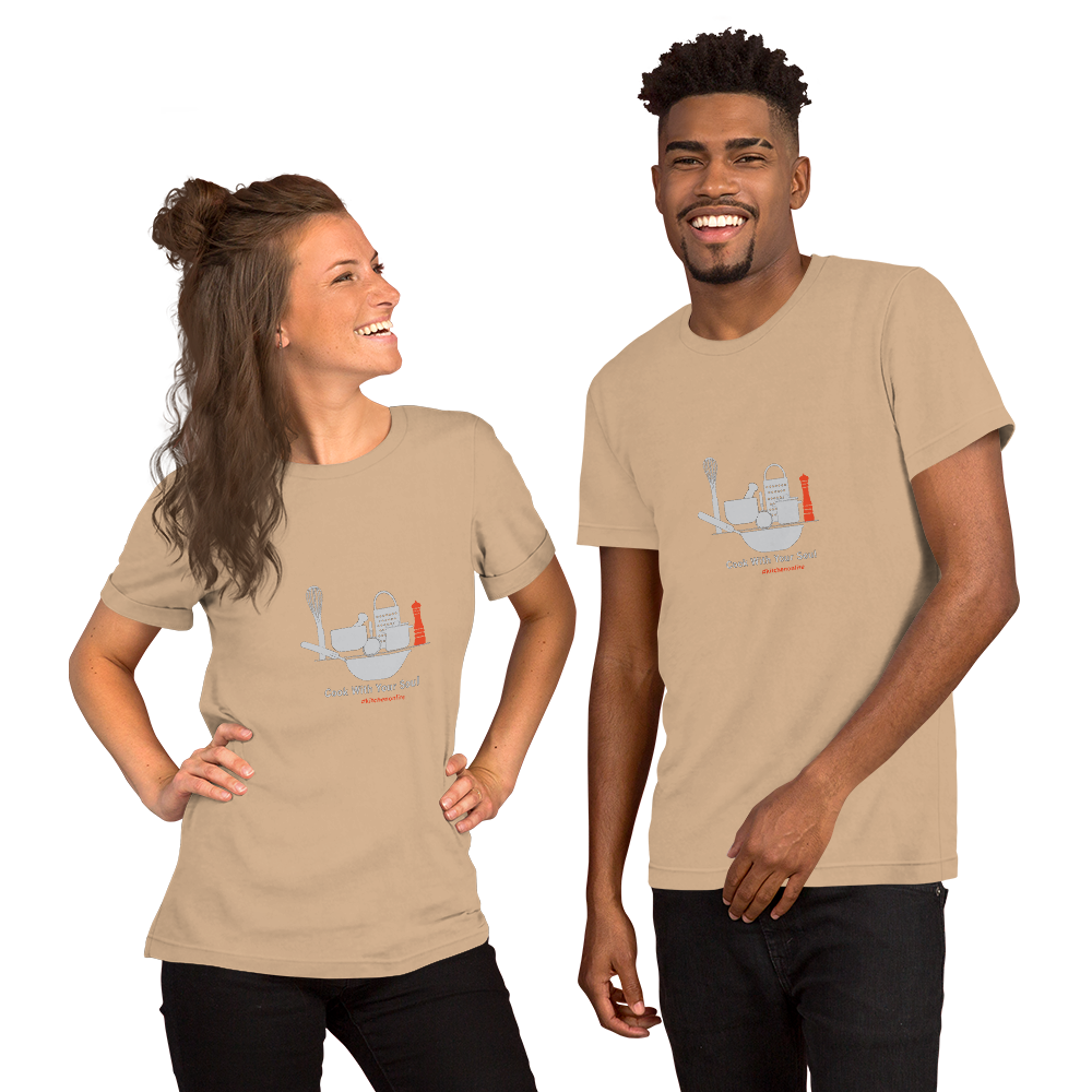 Cook with your soul kitchen on fire Short-Sleeve Unisex T-Shirt